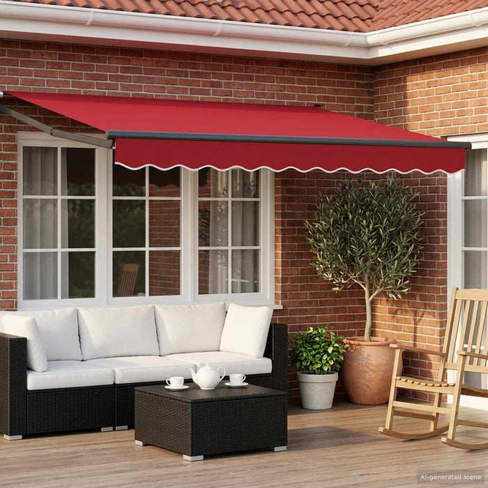 Marchiză retractabilă manuală cu led-uri 3,5 x 2,5 m WALTI