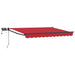 Marchiză retractabilă manuală cu led-uri 3,5 x 2,5 m - WALTI WALTI