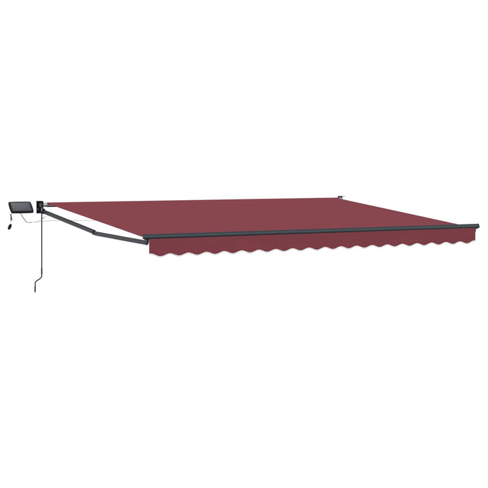Marchiză retractabilă manuală cu led-uri 4 × 3 m - WALTI WALTI