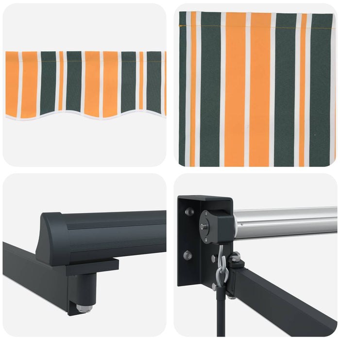 Marchiză retractabilă manuală cu led-uri 4 × 3 m - WALTI WALTI