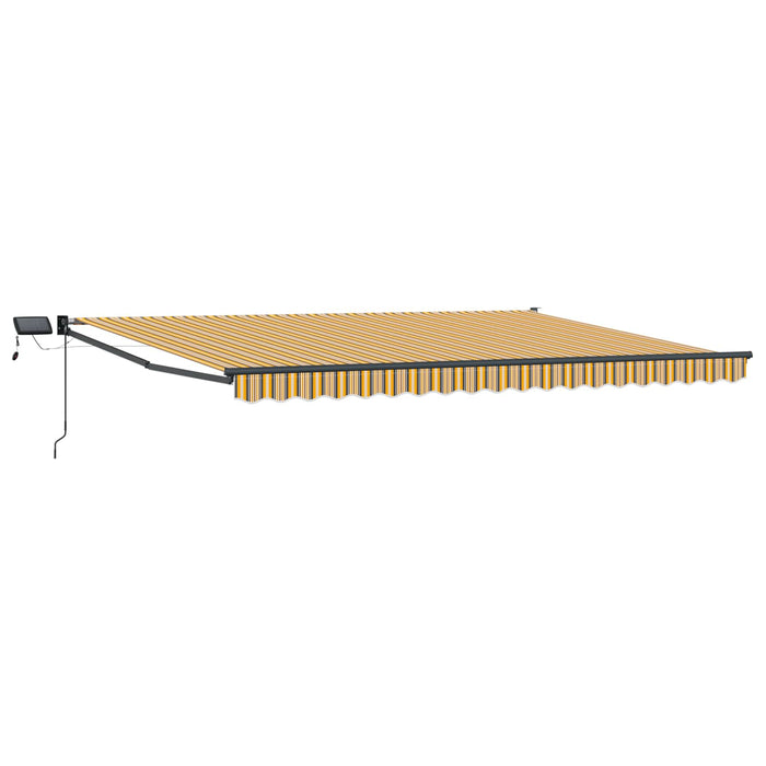 Marchiză retractabilă manuală cu led-uri 4,5 × 3 m - WALTI WALTI