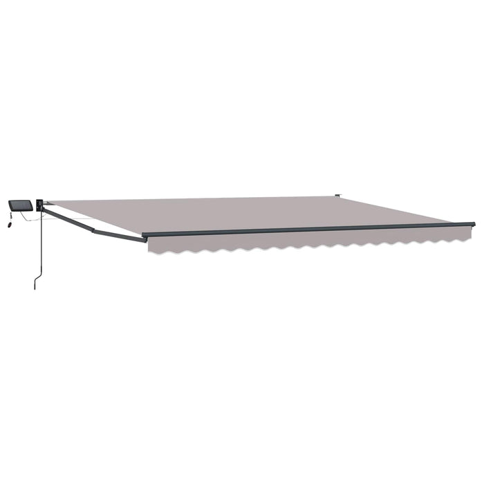Marchiză retractabilă manuală cu led-uri 4,5 × 3 m - WALTI WALTI