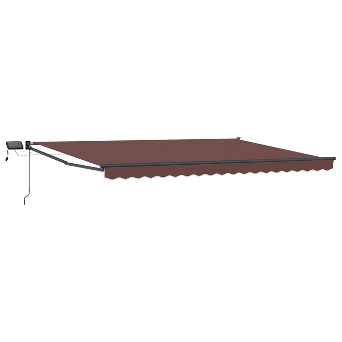 Marchiză retractabilă manuală cu led-uri 5 x 3 m - WALTI WALTI