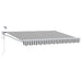 Cort electric retractabil Antracit și Alb 2,5 x 2 m - WALTI WALTI