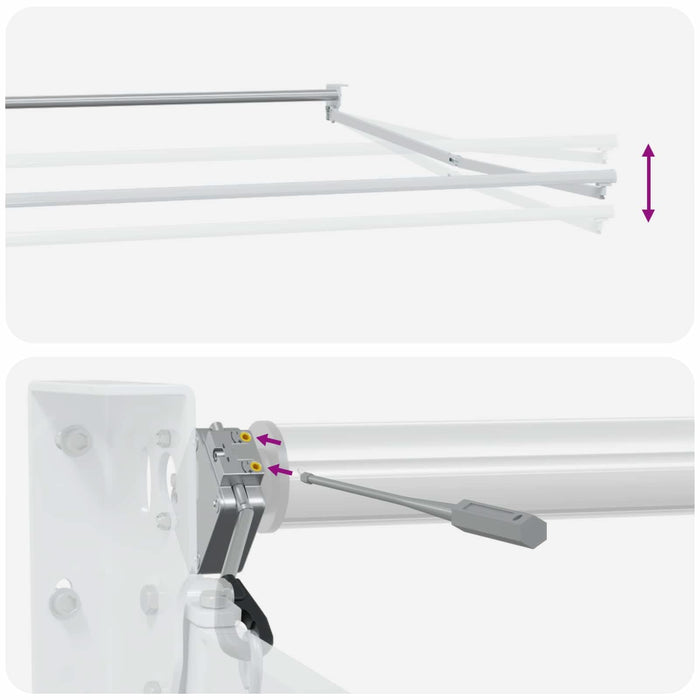 Cort electric retractabil Crem 3 x 2 m - WALTI WALTI