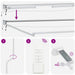 Cort electric retractabil Galben și alb 3 x 2 m - WALTI WALTI
