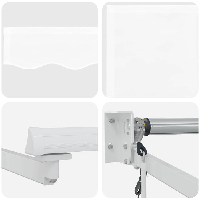 Cort electric retractabil Alb 3 x 2 m WALTI