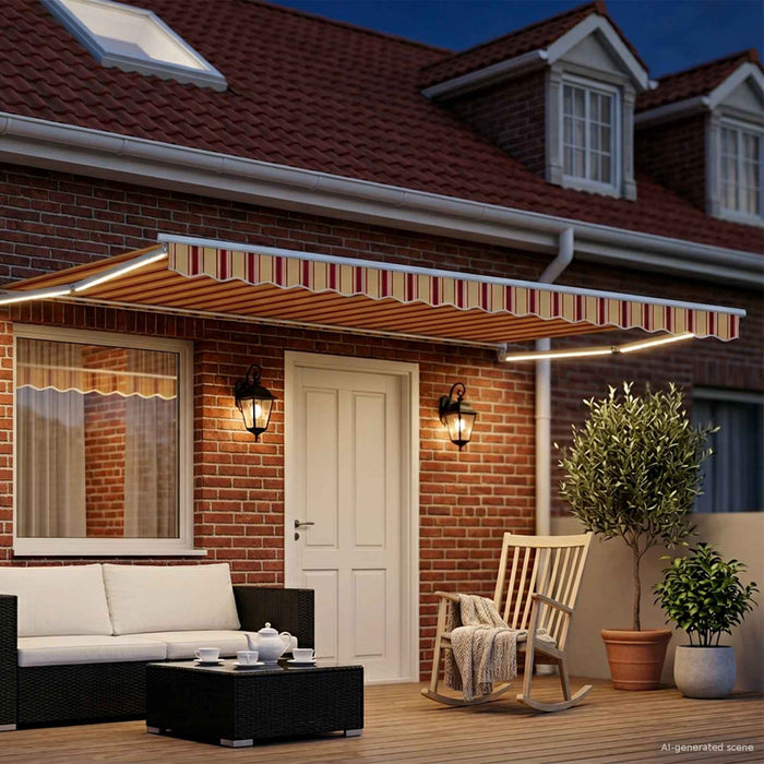 Cort electric retractabil Multicolour 4 x 2 m WALTI