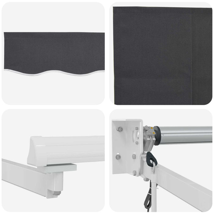 Cort electric retractabil Antracit 4 × 3 m - WALTI WALTI