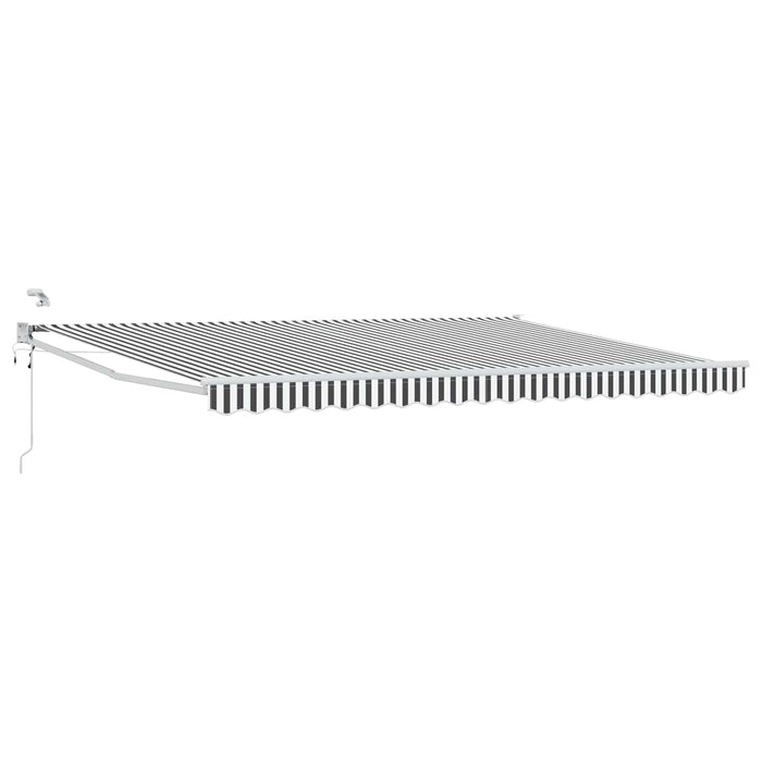 Cort electric retractabil Antracit și Alb 4 × 3 m - WALTI WALTI