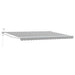 Cort electric retractabil Antracit și Alb 5 x 3 m - WALTI WALTI