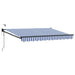 Cort electric retractabil Albastru și Alb 2,5 x 2 m - WALTI WALTI