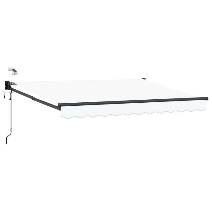 Cort electric retractabil Alb 2,5 x 2 m WALTI