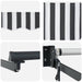 Cort electric retractabil Antracit și Alb 3,5 x 2 m - WALTI WALTI