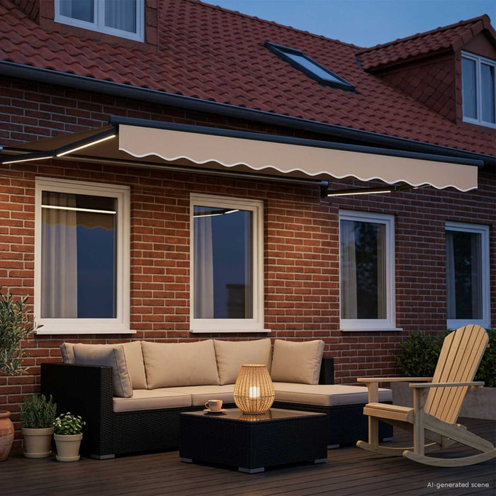 Cort electric retractabil Bej 3,5 x 2 m - WALTI WALTI