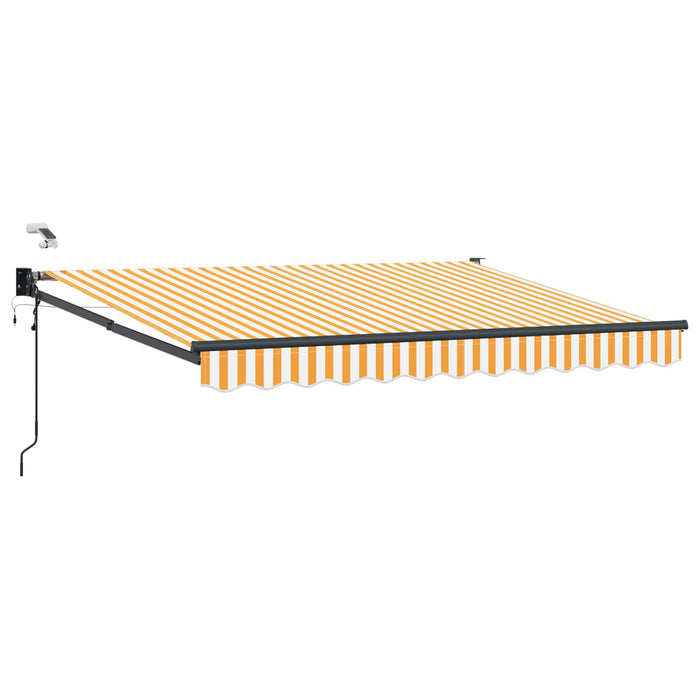 Cort electric retractabil Galben și alb 3 x 2,5 m - WALTI WALTI