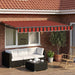 Cort electric retractabil Portocalie și maro 3 x 2,5 m - WALTI WALTI