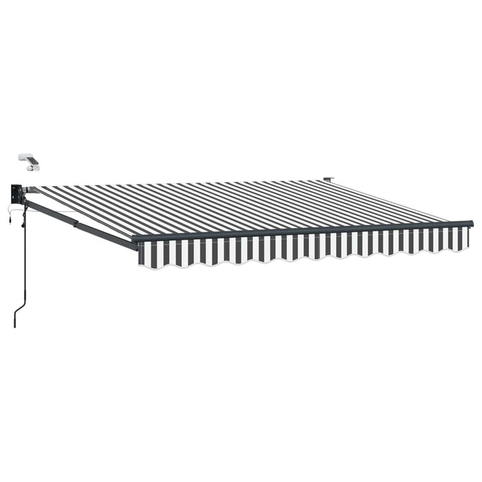 Cort electric retractabil Antracit și Alb 3 x 2,5 m - WALTI WALTI