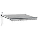 Cort electric retractabil Antracit și Alb 3 x 2,5 m - WALTI WALTI