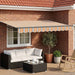 Cort electric retractabil Albastru și portocaliu 3 x 2,5 m - WALTI WALTI