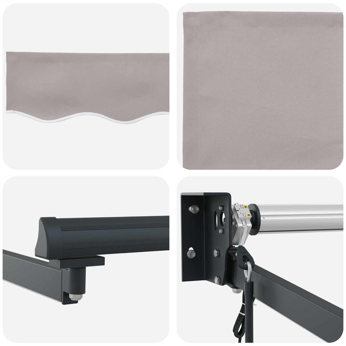 Cort electric retractabil Gri deschis 3 x 2,5 m - WALTI WALTI