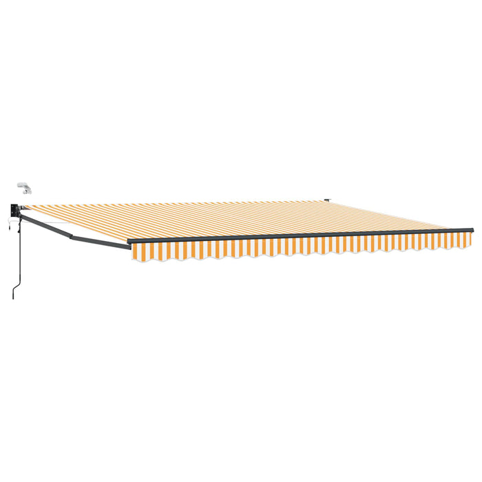 Cort electric retractabil Galben și alb 4 × 3 m - WALTI WALTI