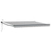 Cort electric retractabil Antracit și Alb 4 × 3 m - WALTI WALTI