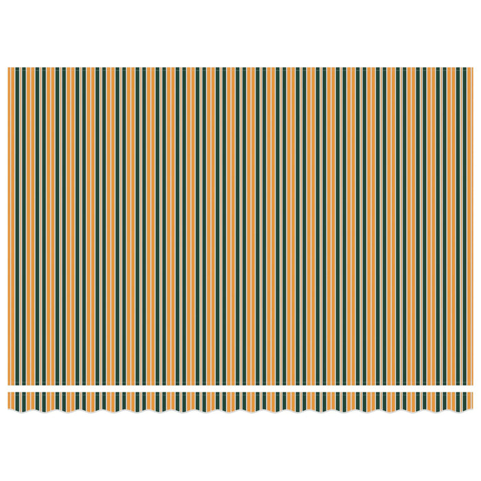 Cort electric retractabil Verde și galben 4 × 3 m WALTI