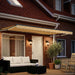 Cort electric retractabil Portocalie și albă 4,5 × 3 m - WALTI WALTI
