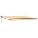 Cort electric retractabil Portocalie și albă 4,5 × 3 m - WALTI WALTI
