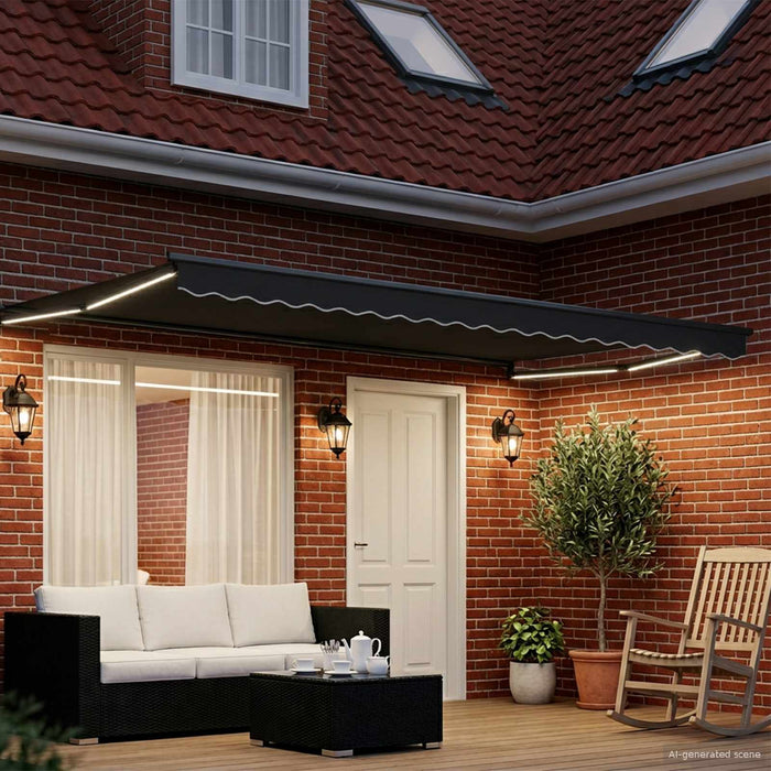 Cort electric retractabil Antracit 5 x 3 m - WALTI WALTI