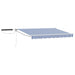 Cort electric retractabil Albastru și Alb 2,5 x 2 m - WALTI WALTI