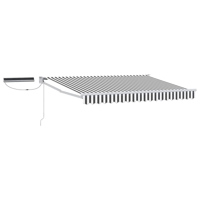 Cort electric retractabil Antracit și Alb 2,5 x 2 m - WALTI WALTI
