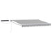 Cort electric retractabil Antracit și Alb 2,5 x 2 m - WALTI WALTI