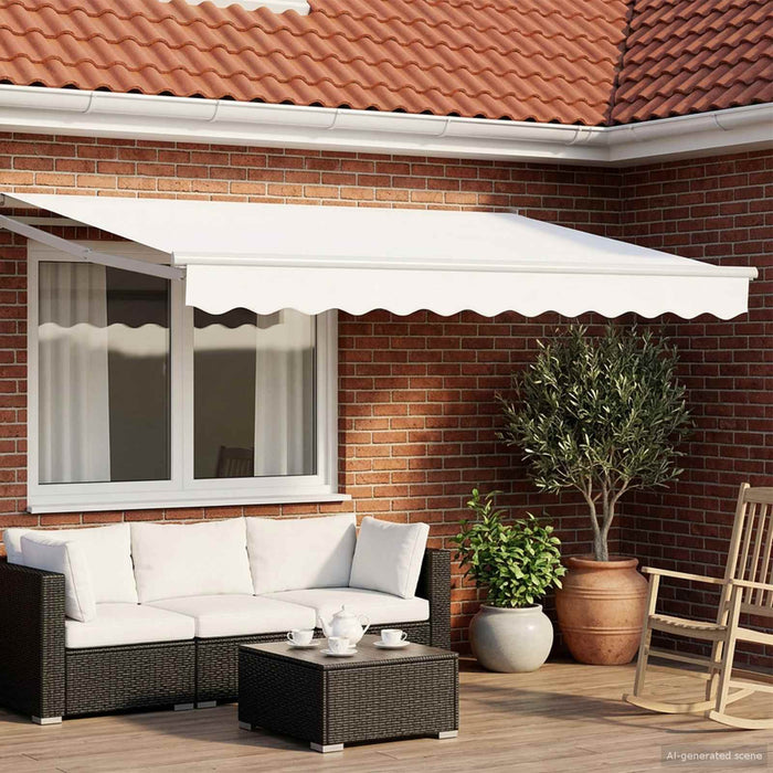 Cort electric retractabil Alb 3 x 2 m WALTI
