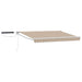 Cort electric retractabil Bej și Alb 3,5 x 2 m - WALTI WALTI