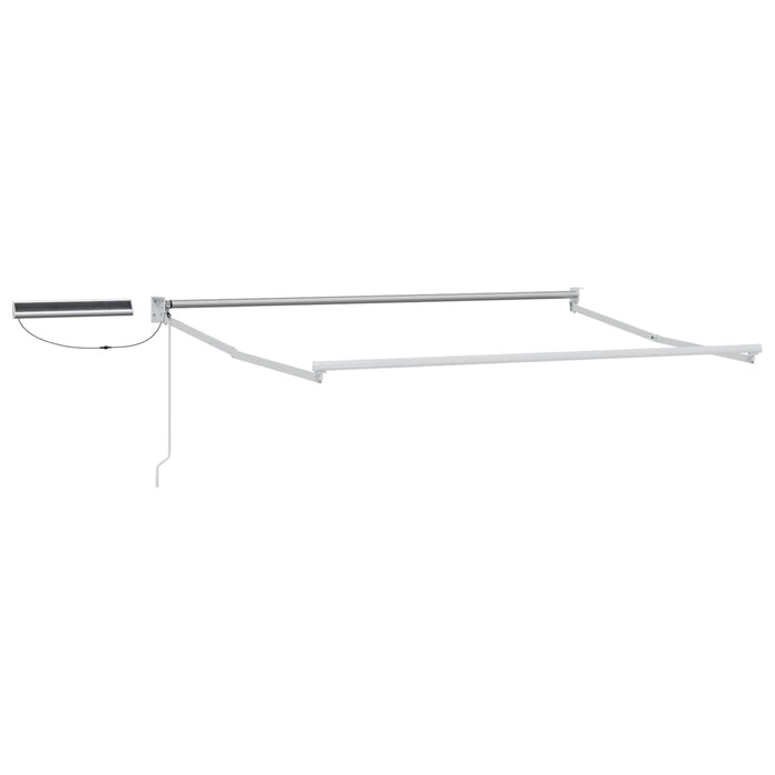 Cort electric retractabil Bej și Alb 3,5 x 2 m - WALTI WALTI