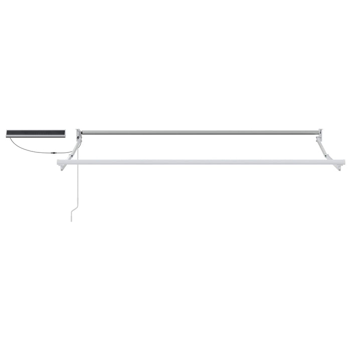 Cort electric retractabil Bej și Alb 3,5 x 2 m - WALTI WALTI