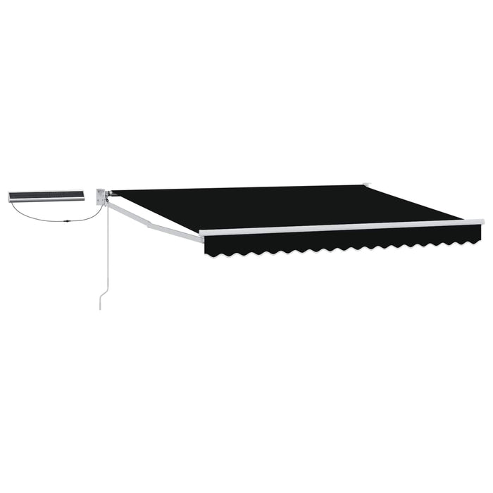 Cort electric retractabil Negru și Alb 3 x 2,5 m - WALTI WALTI
