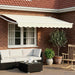 Cort electric retractabil Crema și Alb 3,5 x 2,5 m - WALTI WALTI