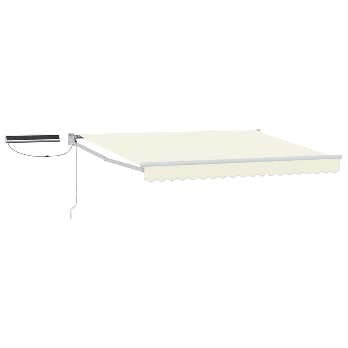 Cort electric retractabil Crema și Alb 3,5 x 2,5 m - WALTI WALTI