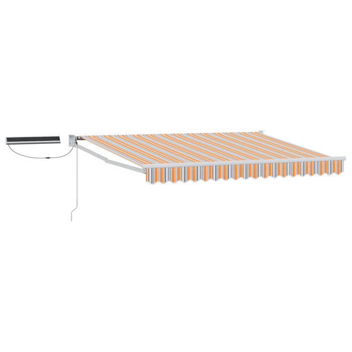 Cort electric retractabil Gri, Portocaliu, Alb 3,5 x 2,5 m - WALTI WALTI