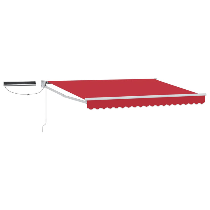 Cort electric retractabil Roșu și Alb 3,5 x 2,5 m - WALTI WALTI