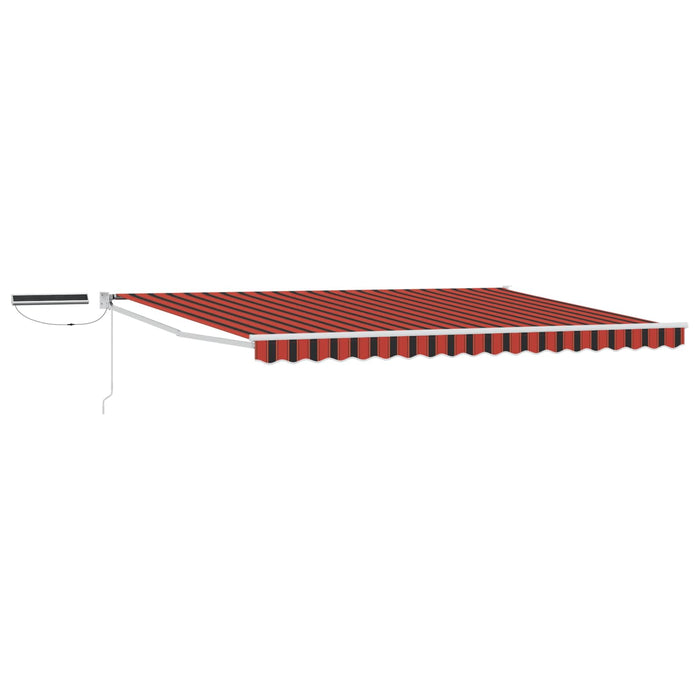 Cort electric retractabil Portocaliu, Maro, Alb 4 × 3 m - WALTI WALTI