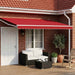 Cort electric retractabil Roșu și Alb 4 × 3 m - WALTI WALTI