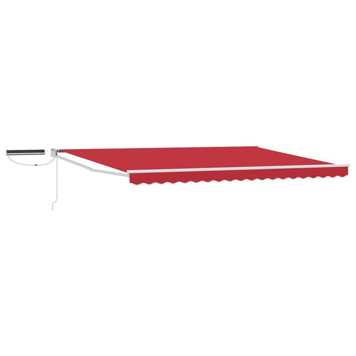 Cort electric retractabil Roșu și Alb 4 × 3 m - WALTI WALTI