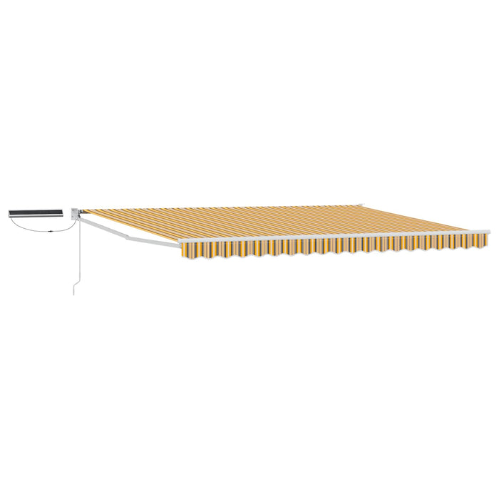 Cort electric retractabil Galben, Gri și Alb 4,5 × 3 m - WALTI WALTI