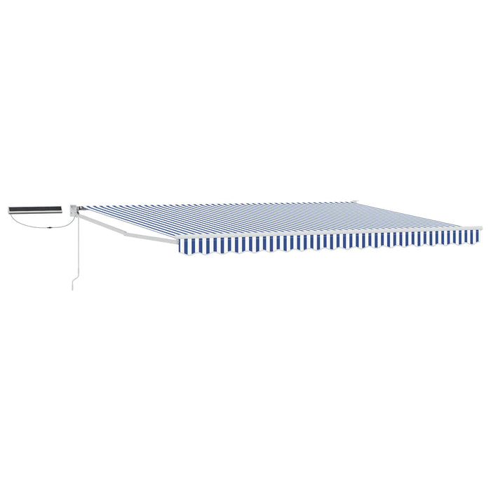 Cort electric retractabil Albastru și Alb 5 x 3 m - WALTI WALTI