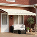 Cort electric retractabil Crema și Alb 5 x 3 m - WALTI WALTI