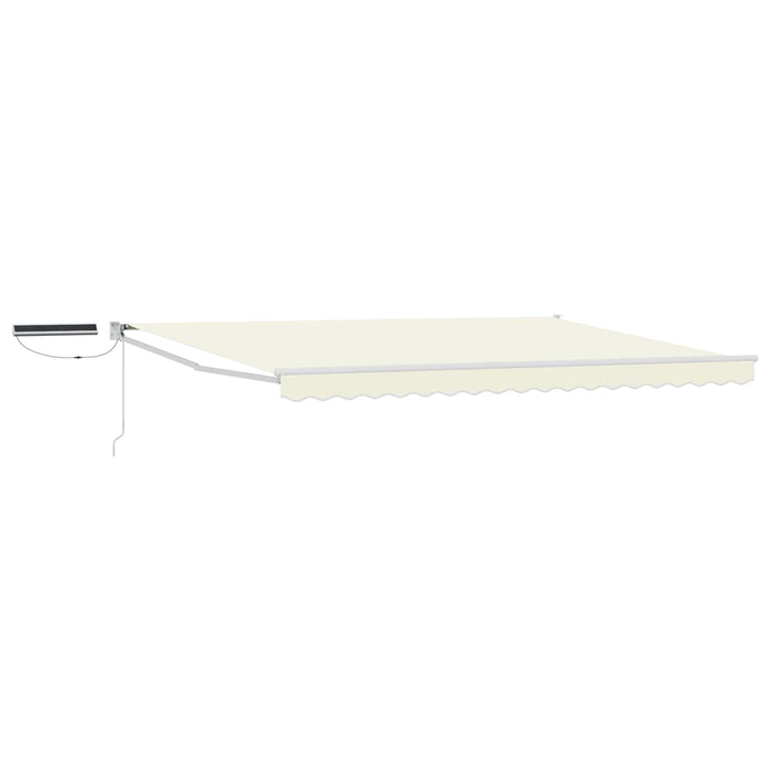 Cort electric retractabil Crema și Alb 5 x 3 m - WALTI WALTI